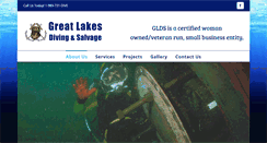 Desktop Screenshot of greatlakesdivingandsalvage.com